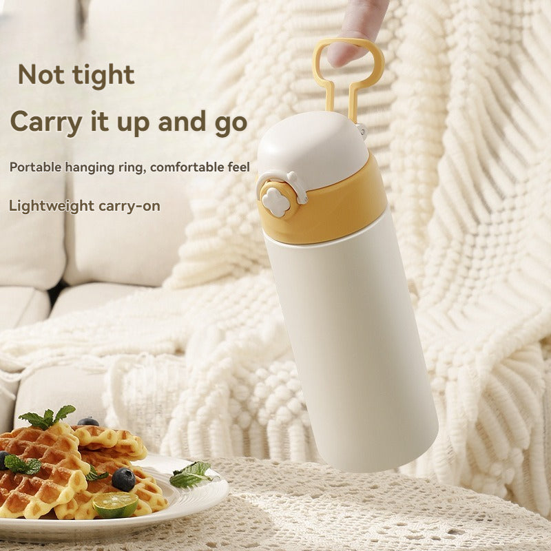 316 Steel Straw Thermos - 400ML Portable Women’s Insulated Cup